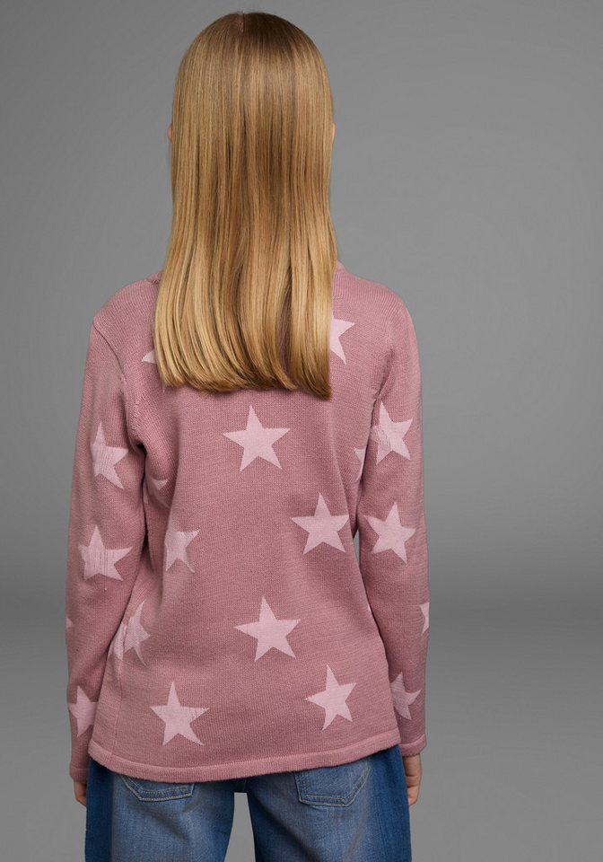 KIDSWORLD Strickpullover Sterne-Pullover mit Sternen - Druck – Bild 3 von 5
