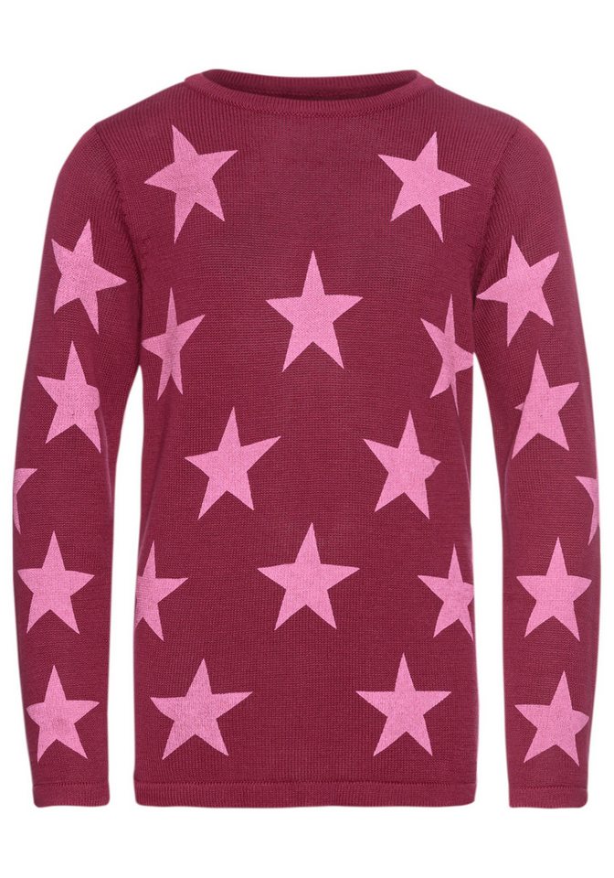 KIDSWORLD Strickpullover Sterne-Pullover mit Sternen - Druck – Bild 5 von 5