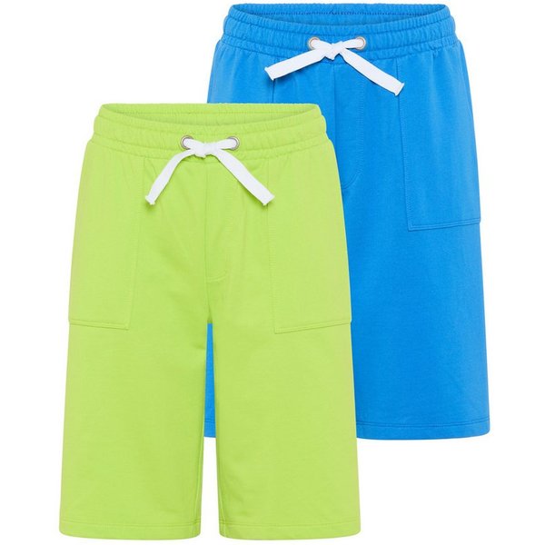 KIDSWORLD Sweatshorts 2er Pack Sweatbermudas (Packung, 2-tlg., 2) für Jungen, gerade Beinform, sportlicher Stil