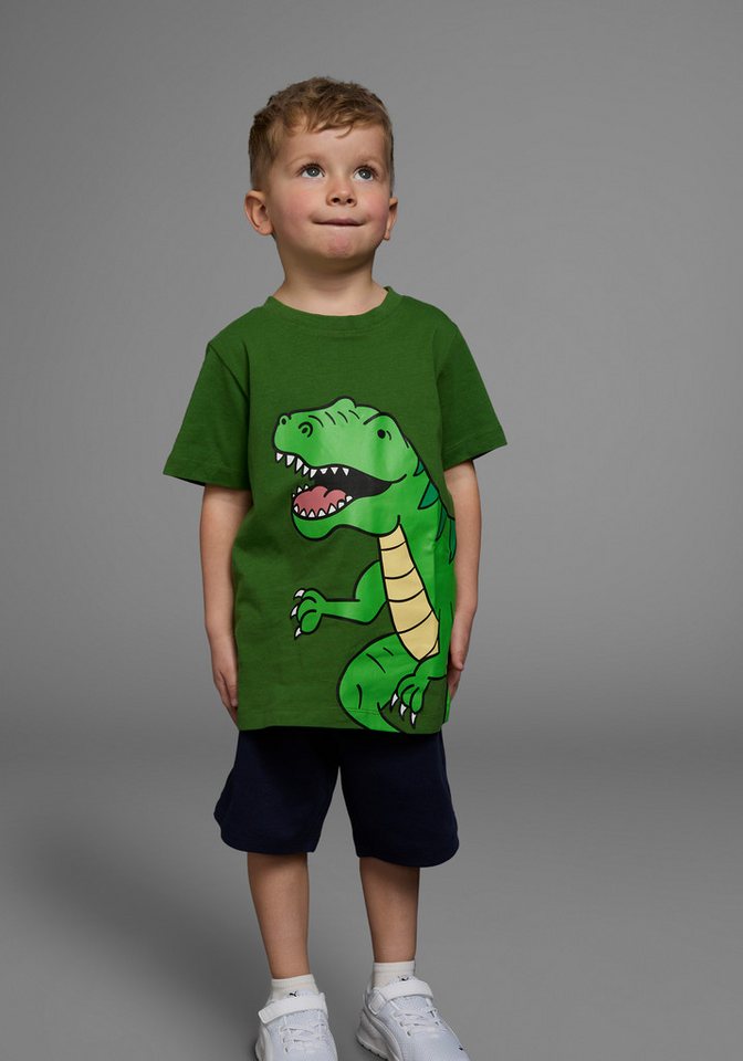 KIDSWORLD T-Shirt DINOSAURIER Kurzarm, Basic-Passform, bedruckt, Rundhalsausschnitt – Bild 4 von 5
