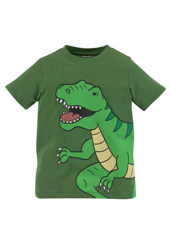 KIDSWORLD T-Shirt DINOSAURIER Kurzarm, Basic-Passform, bedruckt, Rundhalsausschnitt – Bild 5 von 5