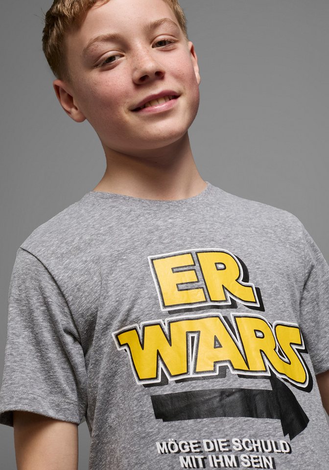 KIDSWORLD T-Shirt ER WARS Langarm, Basic-Passform, trendiger Print, Rundhalsausschnitt – Bild 3 von 5