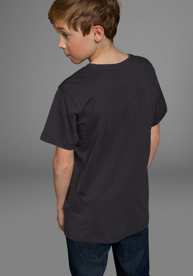 KIDSWORLD T-Shirt Kurzarm, Basic-Passform, mit modischem Druck, Rundhalsausschnitt – Bild 2 von 5