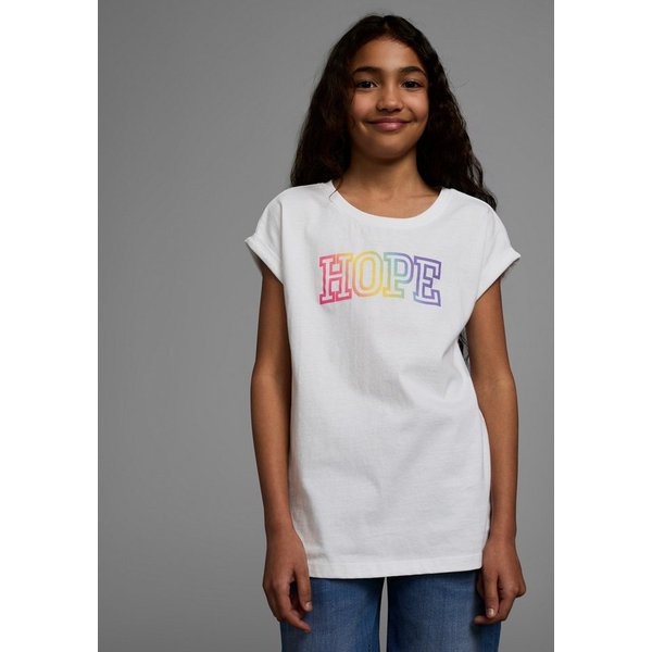 KIDSWORLD T-Shirt Mit Print: HOPE Kurzarm, bequeme Passform, mit Print, Rundhalsausschnitt