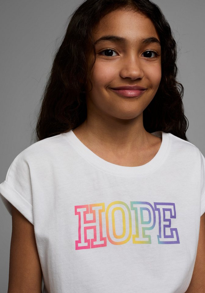 KIDSWORLD T-Shirt Mit Print: HOPE Kurzarm, bequeme Passform, mit Print, Rundhalsausschnitt – Bild 3 von 5