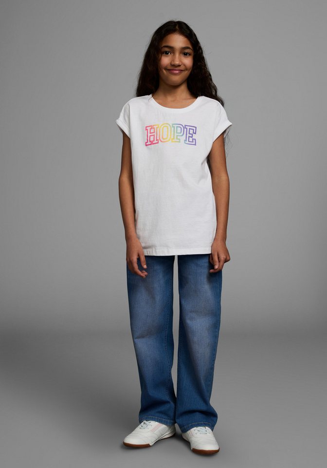 KIDSWORLD T-Shirt Mit Print: HOPE Kurzarm, bequeme Passform, mit Print, Rundhalsausschnitt – Bild 4 von 5