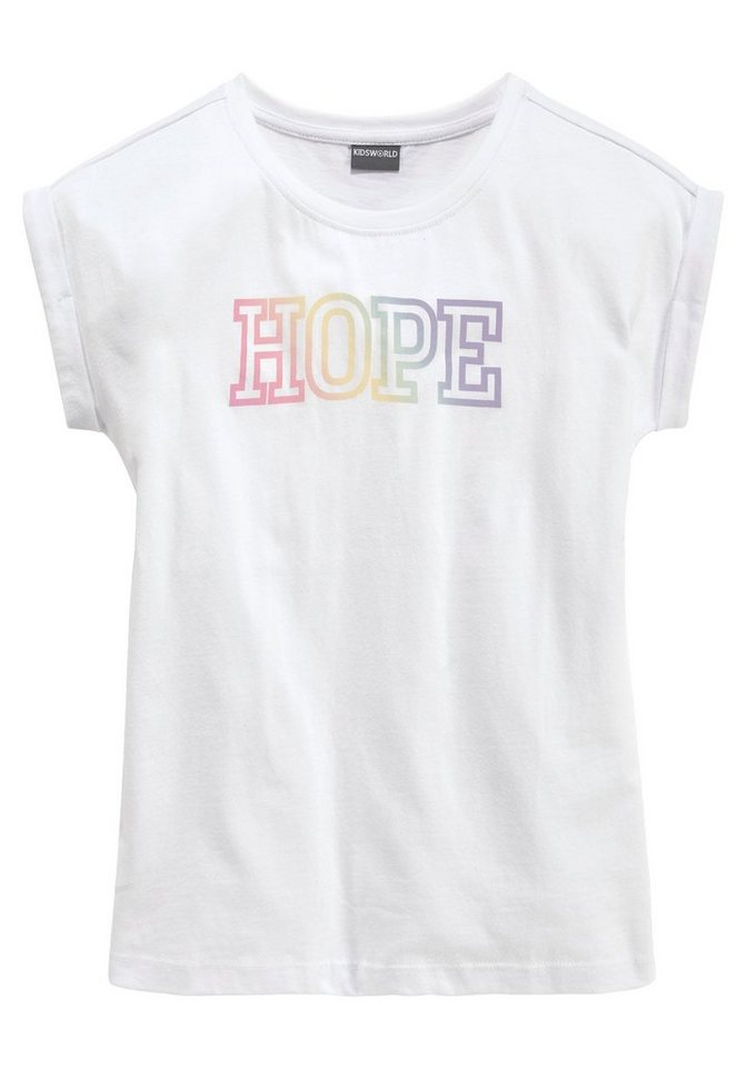 KIDSWORLD T-Shirt Mit Print: HOPE Kurzarm, bequeme Passform, mit Print, Rundhalsausschnitt – Bild 5 von 5