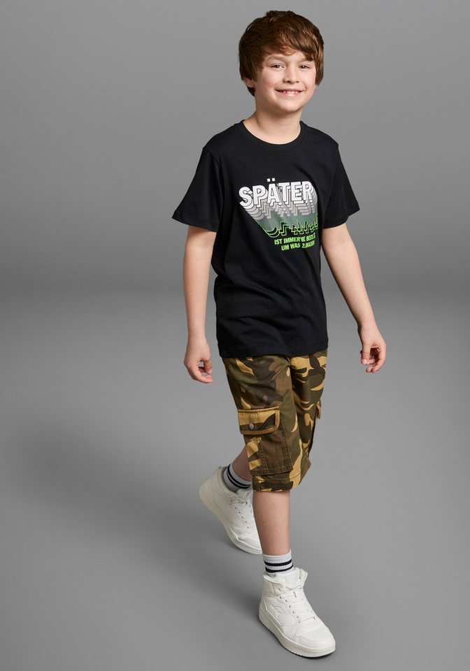 KIDSWORLD T-Shirt SPÄTER...... Kurzarm, perfekte Passform, mit coolen Statements und Sprüchen – Bild 4 von 5
