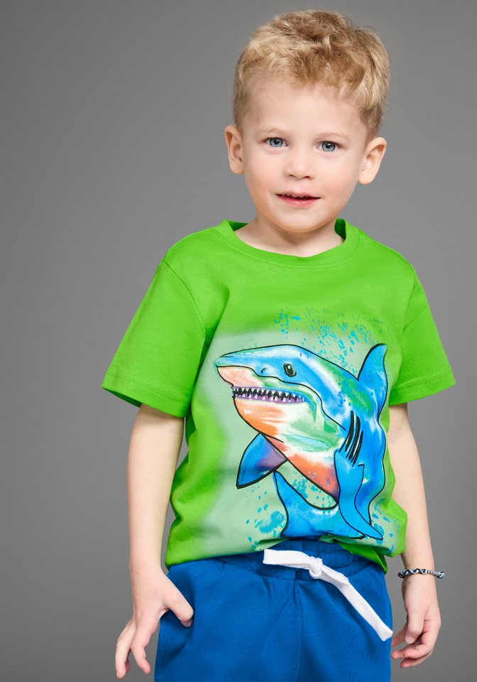 KIDSWORLD T-Shirt & Sweatbermudas (Set, 2-tlg., 2), T-Shirt und Hose im Set – Bild 2 von 5