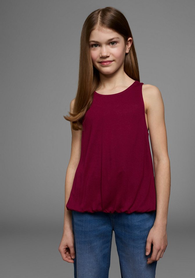 KIDSWORLD Tanktop Viskose - Top, mit Spitzeneinsatz im Rücken – Bild 2 von 5