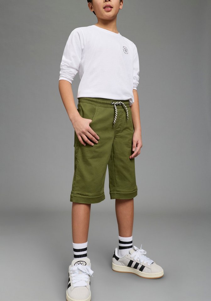 KIDSWORLD Webhose 2 in1 Hose, Zip-Away Hose für Jungen aus lang macht kurz, 2in1 Hose, gerade Beinform, mit Gummizug – Bild 4 von 5