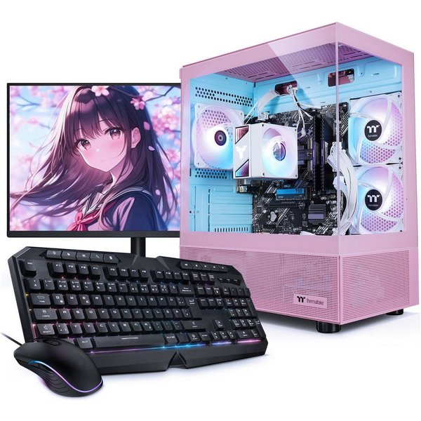 Kiebel Zindarella V Gaming-PC-Komplettsystem (27", AMD Ryzen 5 AMD Ryzen 5 5600GT, Radeon, 32 GB RAM, 1000 GB SSD, ARGB-Beleuchtung, WLAN)