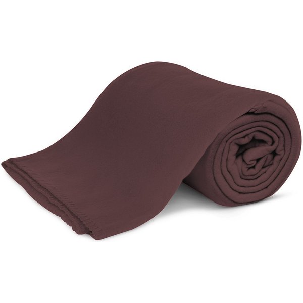 Wohndecke Polar-Fleece mit Antipilling, ca. 420g, 130x160 cm, KiGATEX, Ziersticheinfassung