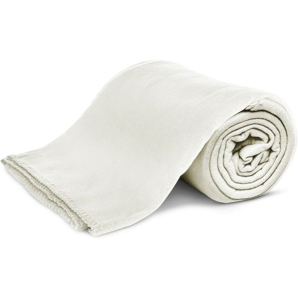 Wohndecke Polar-Fleece mit Antipilling, ca. 420g, 130x160 cm, KiGATEX, Ziersticheinfassung