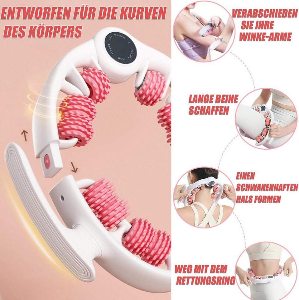 Kikcrrou Massagegerät Cellulite Massagegerät Massageroller manuell abnehmbar, Manuelles Massagegerät mit Rollen für Ganzkörperanwendung, 1-teiliges manuelles Ma – Bild 5 von 5