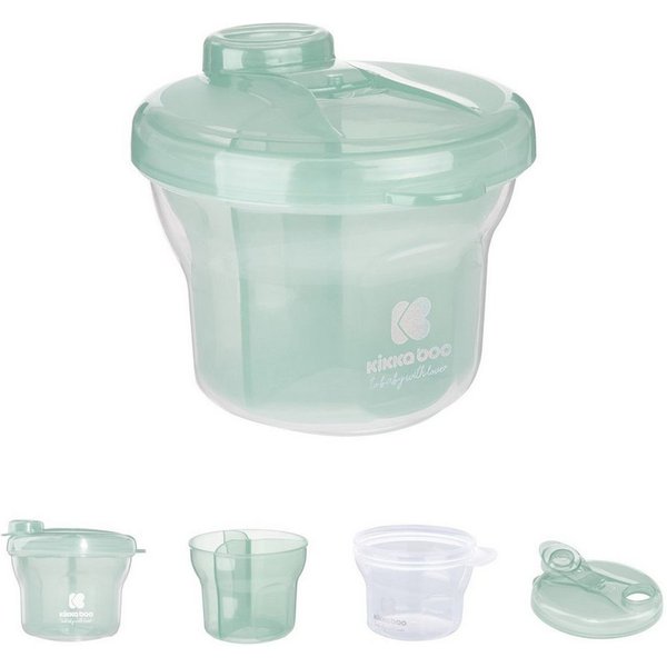 Kikkaboo Vorratsdose Milchpulverbehälter 2 in 1, Kunststoff, (1-tlg), Silikon, Kunststoff, Deckel, Schutzdeckel, griff, leicht zu reinigen