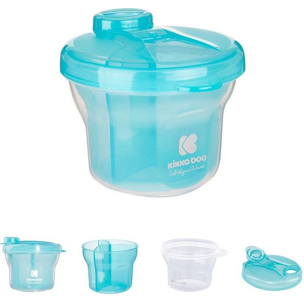 Kikkaboo Vorratsdose Milchpulverbehälter 2 in 1, Kunststoff, (1-tlg), Silikon, Kunststoff, Deckel, Schutzdeckel, griff, leicht zu reinigen