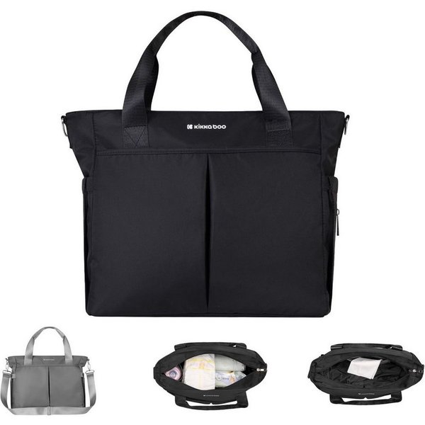 Kikkaboo Wickeltasche Brielle (1-tlg), wasserfest, Kinderwagenclips, Wickelunterlage, Reißverschluss