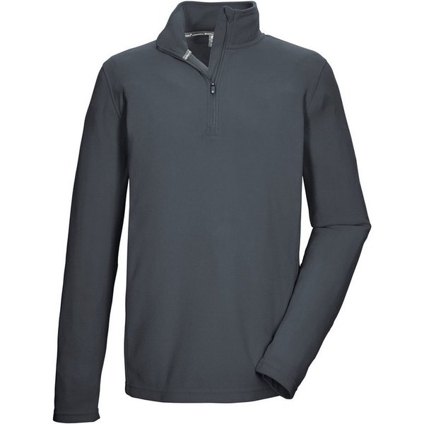 Killtec Fleeceshirt KSW 100 MN FLC SHRT Fleeceshirt mit Stehkragen, warm, Reißverschluss, Kinnschutz