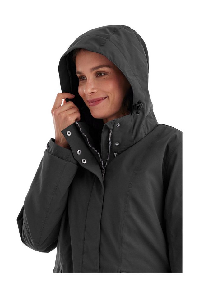 Killtec Funktionsjacke Damen Jacke Wasserdichte, atmungsaktive Damenjacke mit abnehmbarer Kapuze – Bild 5 von 5