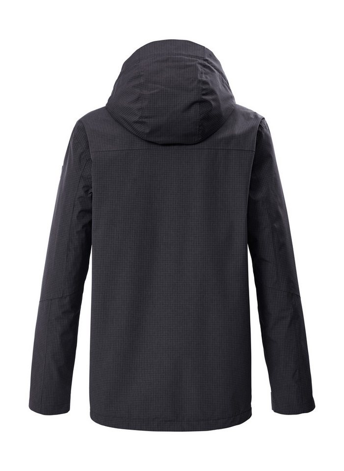 Killtec Funktionsjacke KOS 116 MN JCKT Wasserdichte, atmungsaktive Jacke mit abnehmbarer Kapuze – Bild 2 von 2