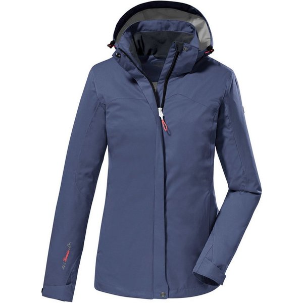 Killtec Funktionsjacke KOS 133 WMN JCKT Wasser- und winddichte Damenjacke mit abnehmbarer Kapuze