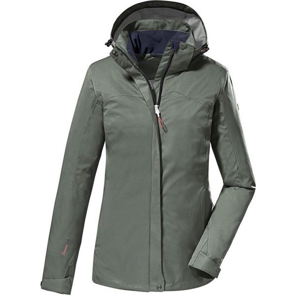 Killtec Funktionsjacke KOS 133 WMN JCKT Wasser- und winddichte Damenjacke mit abnehmbarer Kapuze