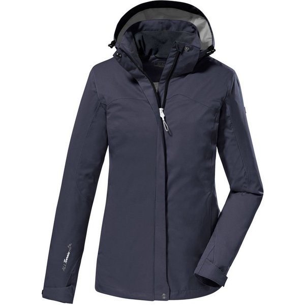 Killtec Funktionsjacke KOS 133 WMN JCKT Wasser- und winddichte Damenjacke mit abnehmbarer Kapuze