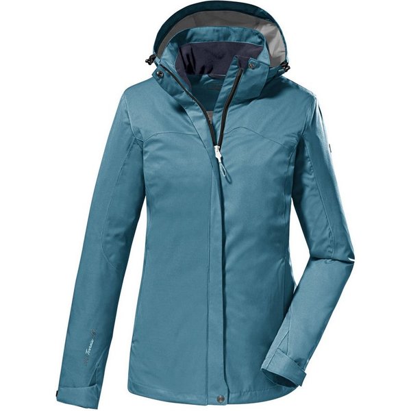 Killtec Funktionsjacke KOS 133 WMN JCKT Wasser- und winddichte Damenjacke mit abnehmbarer Kapuze