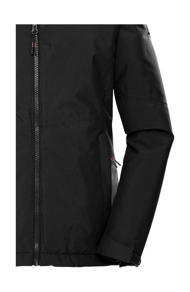 Killtec Funktionsjacke KOW 217 GRLS JCKT Wind- und wasserdichte Kinderjacke mit Fleece und verstellbarer Kapuze – Bild 4 von 5