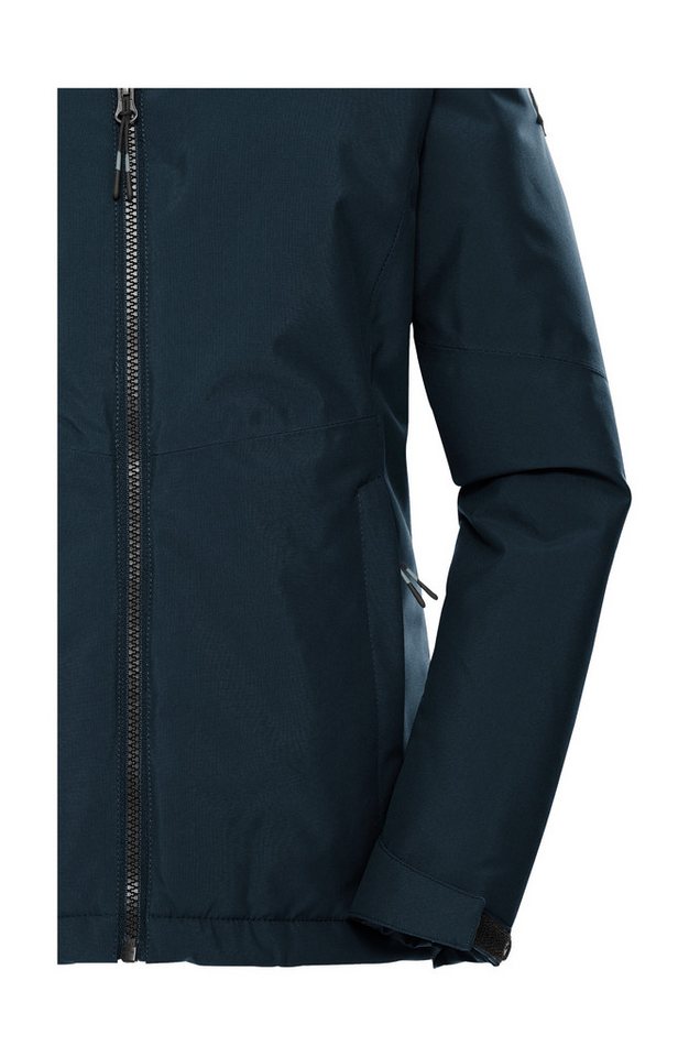 Killtec Funktionsjacke KOW 217 GRLS JCKT Wind- und wasserdichte Kinderjacke mit Fleece und verstellbarer Kapuze – Bild 4 von 5