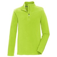 KILLTEC Kinder Fleeceshirt KSW 139 BYS FLC SHRT, Größe 152 in Grün