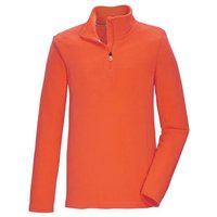 KILLTEC Kinder Fleeceshirt KSW 139 BYS FLC SHRT, Größe 140 in Schwarz