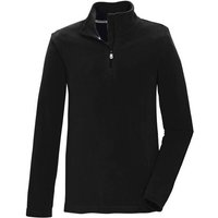 KILLTEC Kinder Fleeceshirt KSW 139 BYS FLC SHRT, Größe 176 in Schwarz