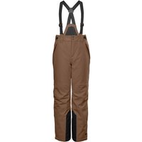 KILLTEC Kinder Latzhose KSW 79 BYS SKI PNTS, Größe 140 in Braun