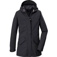 KILLTEC Kinder Mantel KOS 120 GRLS SFTSHLL PRK, Größe 116 in Schwarz