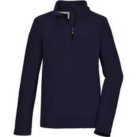 KILLTEC Kinder Shirt KSW 184 BYS FLC SHRT, Größe 128 in Blau
