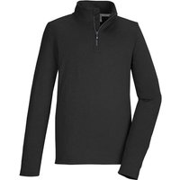 KILLTEC Kinder Shirt KSW 185 BYS LS SHRT, Größe 140 in Schwarz