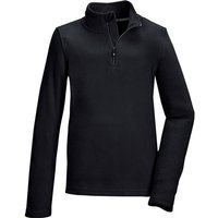 KILLTEC Kinder Shirt KSW 247 GRLS FLC SHRT, Größe 140 in Schwarz