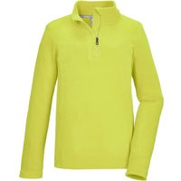KILLTEC Kinder Shirt KSW 248 BYS FLC SHRT, Größe 164 in Gelb