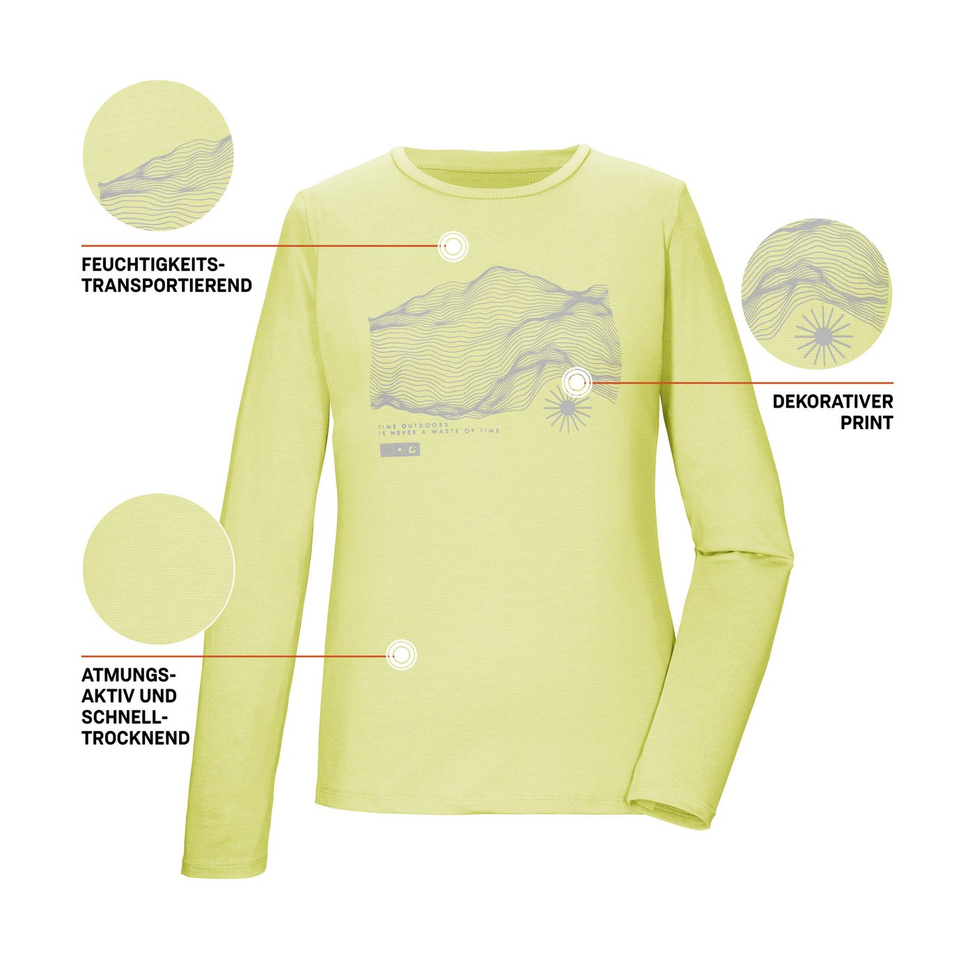 Killtec Langarmshirt KOS 179 WMN LS SHRT Weiches, strapazierfähiges, atmungsaktives Langarmshirt – Bild 5 von 5