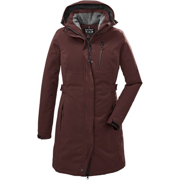 Killtec Parka KOW 165 WMN PRK Wasser- und winddichter Parka mit Teddyfleece und abnehmbarer Kapuze