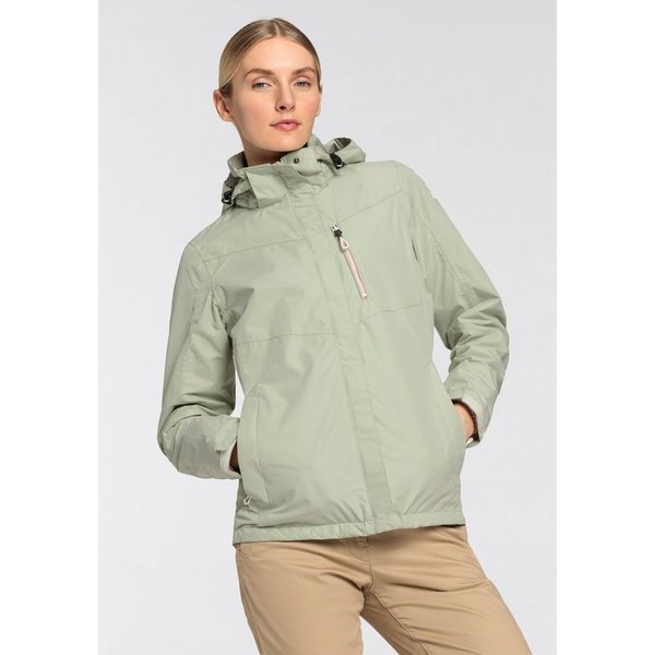 Killtec Regenjacke mit abzippbarer Kapuze, wasser- und winddicht, atmungsaktiv, leicht