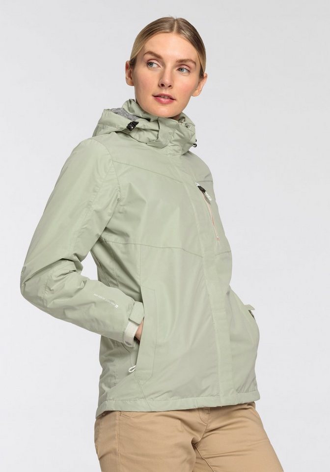 Killtec Regenjacke mit abzippbarer Kapuze, wasser- und winddicht, atmungsaktiv, leicht – Bild 2 von 5