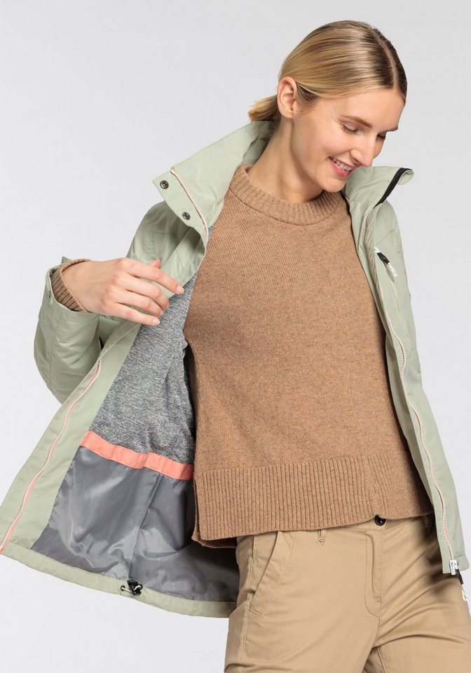 Killtec Regenjacke mit abzippbarer Kapuze, wasser- und winddicht, atmungsaktiv, leicht – Bild 3 von 5