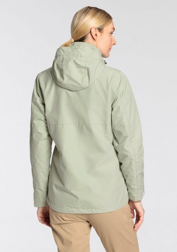 Killtec Regenjacke mit abzippbarer Kapuze, wasser- und winddicht, atmungsaktiv, leicht – Bild 4 von 5