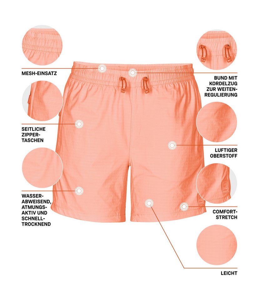 Killtec Shorts KOS 167 WMN SHRTS Leichte, schnelltrocknende Funktionsshorts mit Zipper-Taschen – Bild 5 von 5