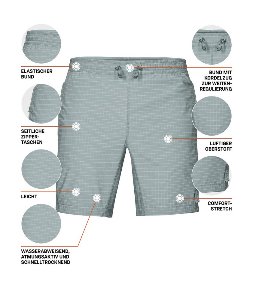 Killtec Shorts KOS 168 MN SHRTS Leichte, schnelltrocknende Herren-Shorts mit Stretch und Taschen – Bild 5 von 5