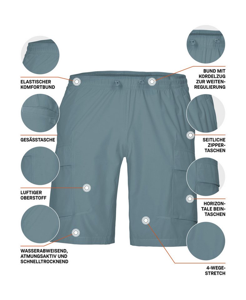Killtec Shorts KOS 184 MN SHRTS Leichte, wasserabweisende Funktionsshorts mit 4-Wege-Stretch – Bild 5 von 5