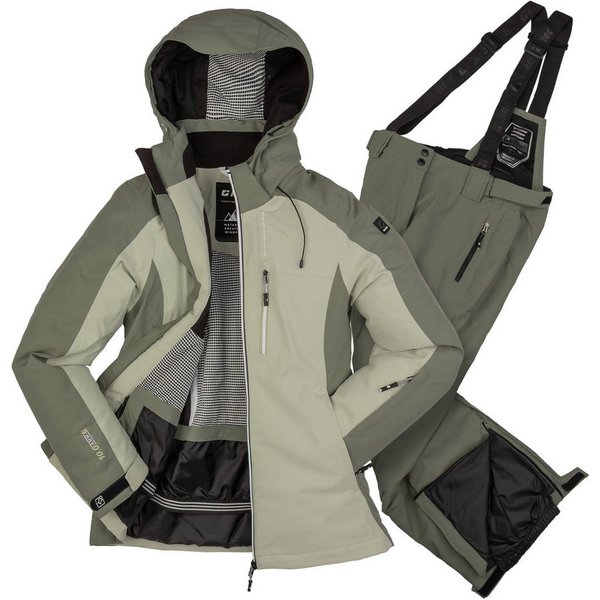 Killtec Skianzug Damen Winterjacke + Skihose (2-tlg), wasserdicht verschweißte Nähte - atmungsaktiver Stoff